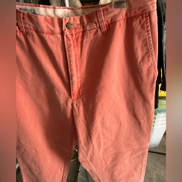 Murray’s Toggery Shop Nantucket size 35x 32 men’s Red Cotton Chino Pants Faded - Picture 5 of 16